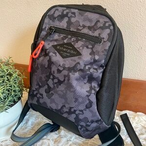 Sherpani Vespa Mini Backpack Daypack Travel Bag RFID Purse Pockets Black Camo